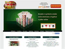 Tablet Screenshot of clubedopoker.com